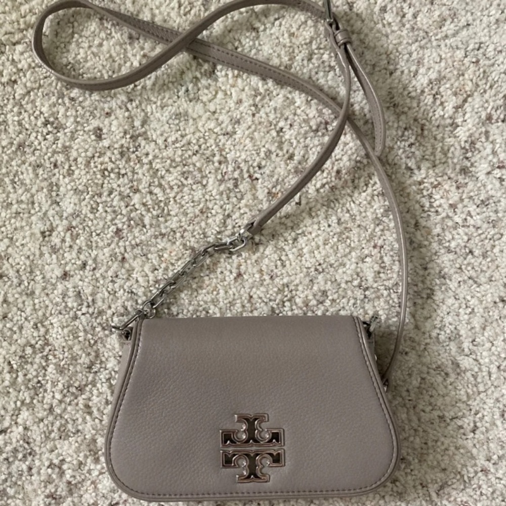 Tory Burch grey crossbody